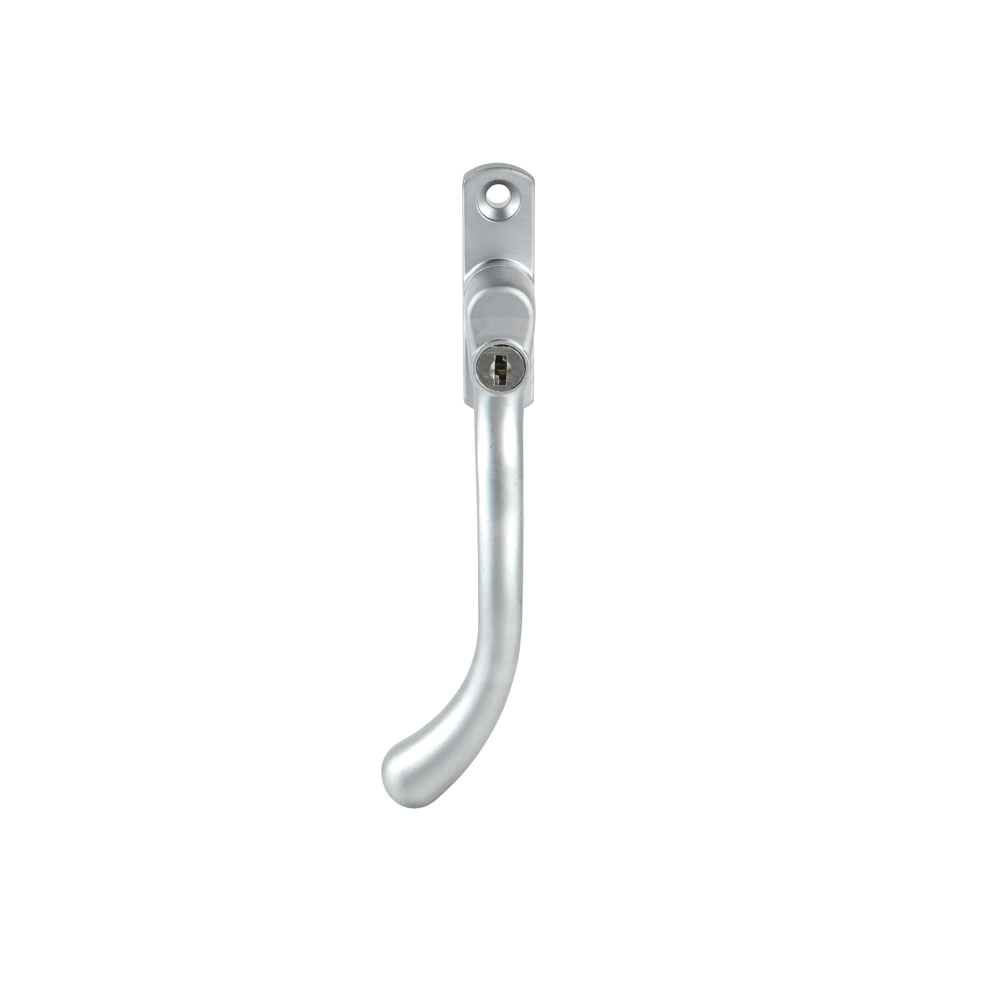 Cornish Heritage Tear Drop Espag Window Handle - Satin Chrome (Left-Hand)